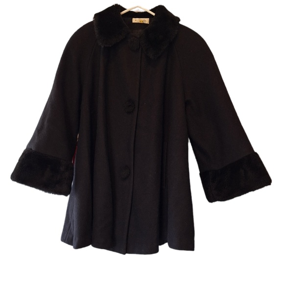 Le Chateau Fur Trimmed Swing Jacket - Picture 2 of 5